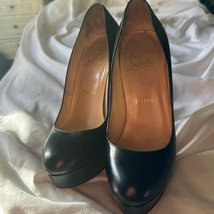 Louboutin heels. Stilettos with red bottom